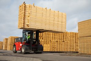 Kalmar ECG90-180 medium electric forklift truck for the forestry segment Kalmar Medium Electric Forklift  Truck